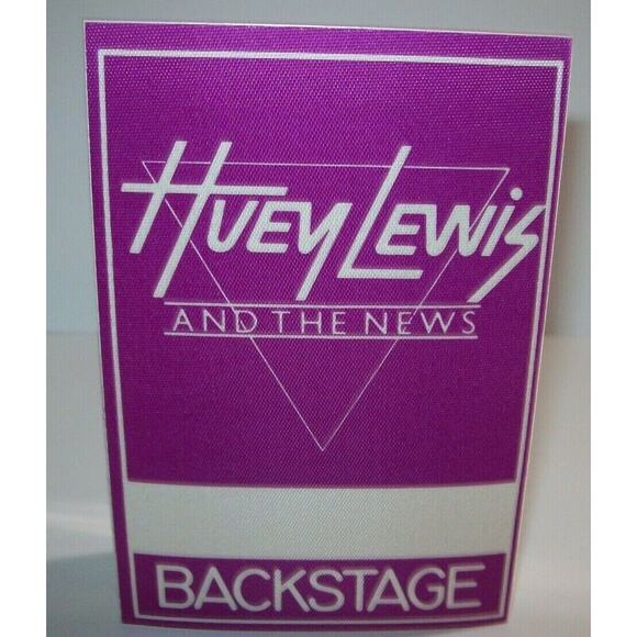 Huey Lewis And The News Backstage Pass Fore Original 1984 Tour Gift For Fans - Picture 1 of 2